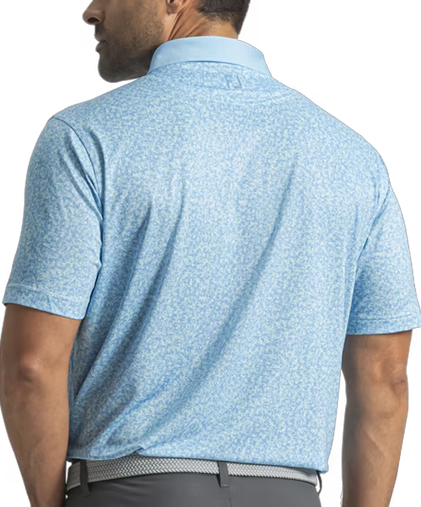 Primary image St. Jude Condensed Camo Lisle Polo - Blue Reef